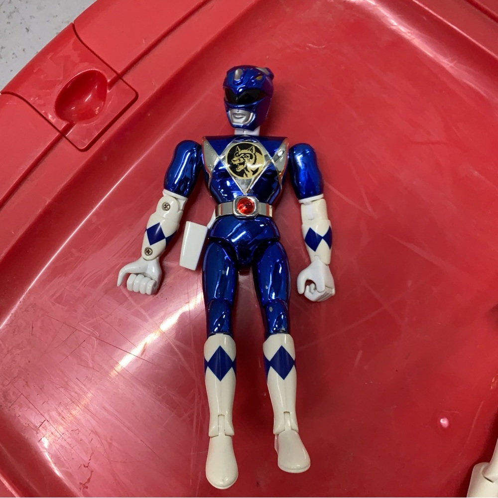Blue and White power ranger